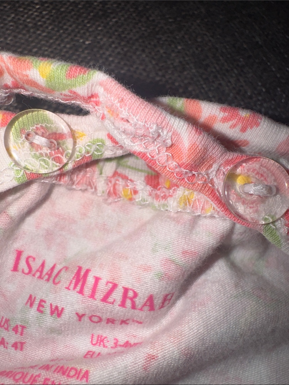 Pink Floral Top with Ruffle Straps - Picture 3 of 4
